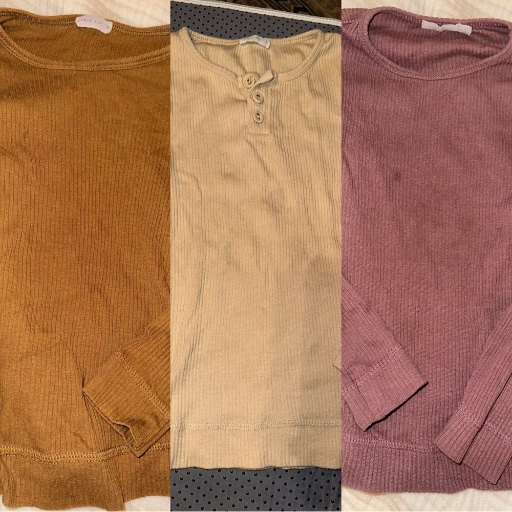 Jamie Kay Ribbed Bundle Long Sleeve tops